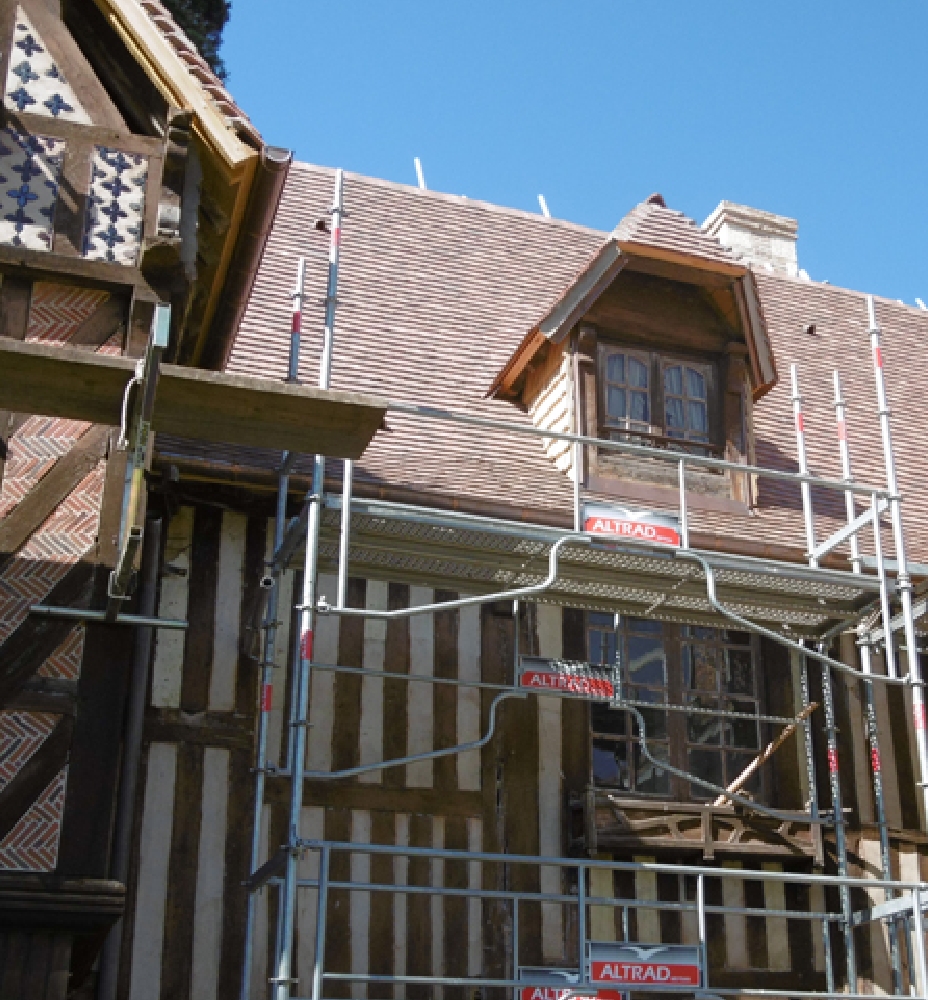 Rénovation de bâtiment.