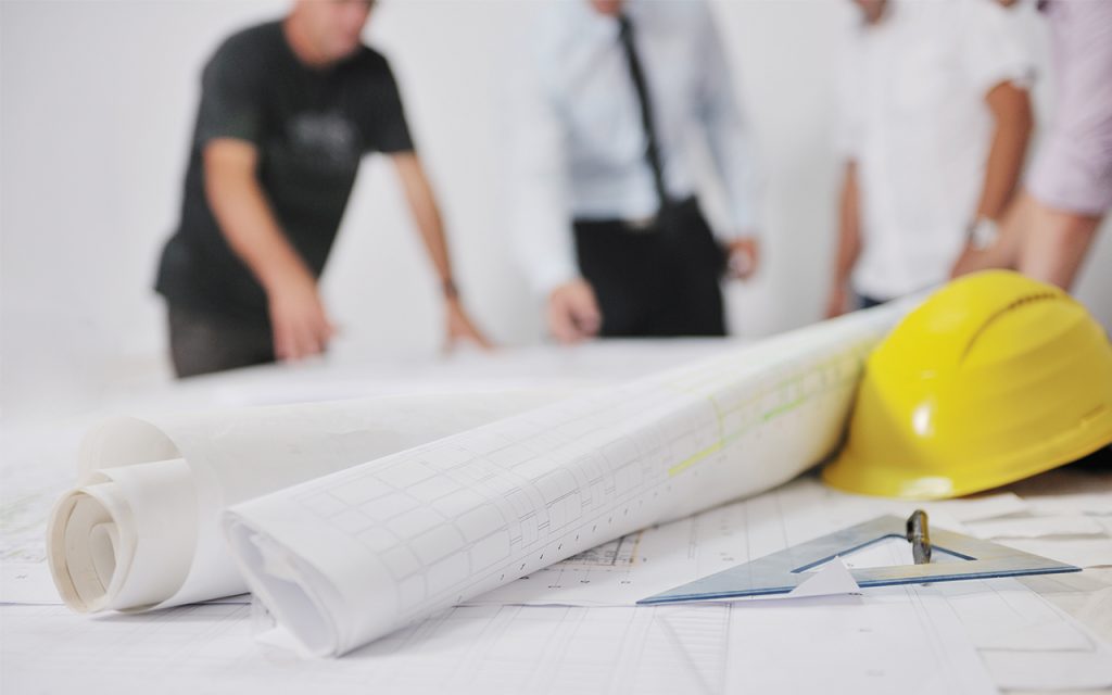Plan de la construction d'un space planning.
